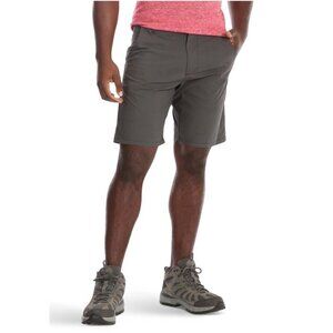 Wrangler Straight Fit Shorts Mens 46 Dark Gray Outdoor Stretch Flat Front 9” NEW